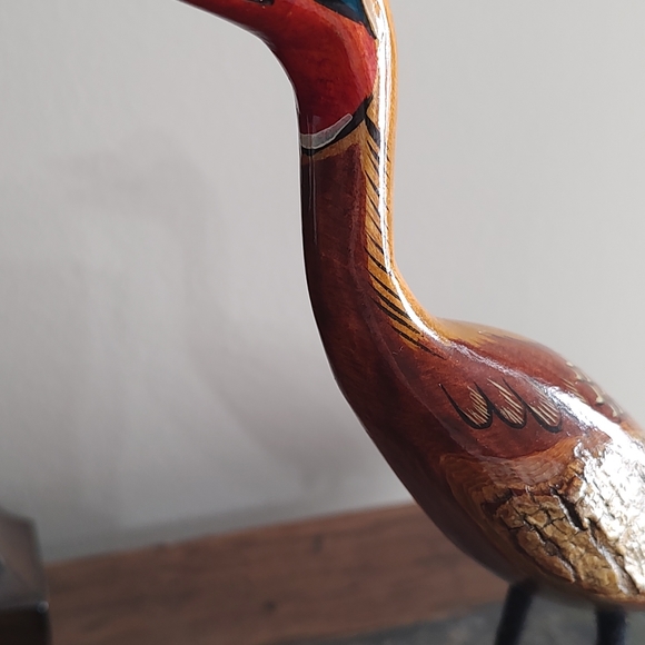 Brown carved bird - Picture 5 of 7